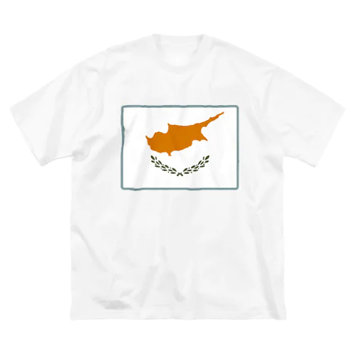 キプロスの国旗 ビッグシルエットTシャツ