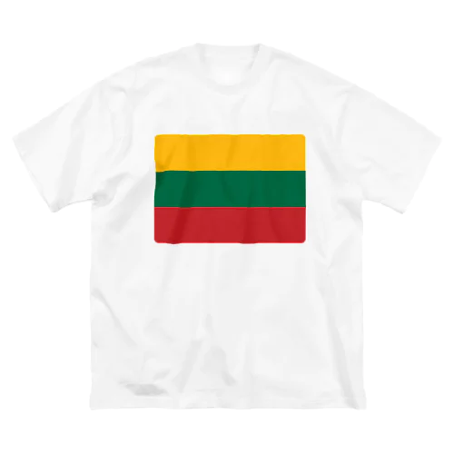リトアニアの国旗 ビッグシルエットTシャツ