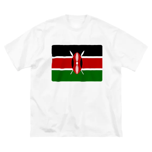 ケニアの国旗 ビッグシルエットTシャツ
