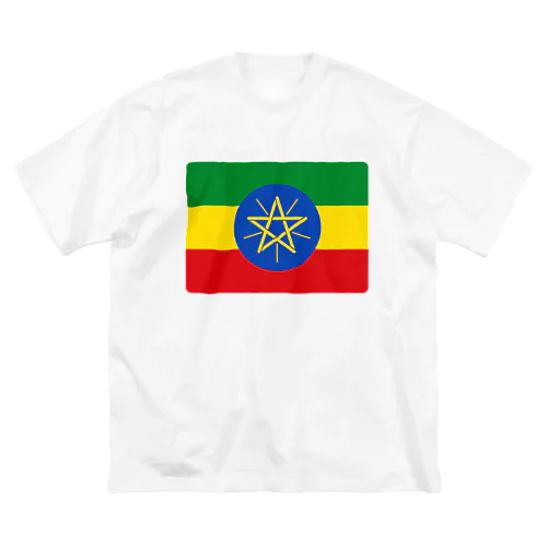 エチオピアの国旗 ビッグシルエットTシャツ