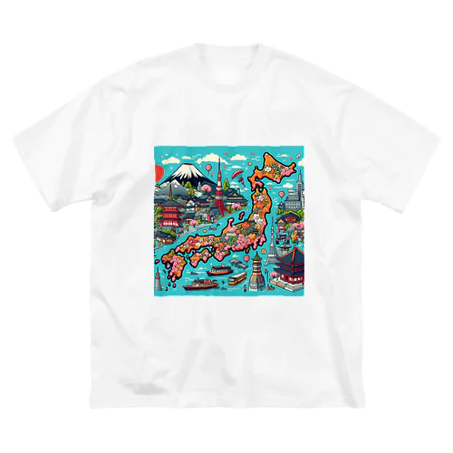 日本 ビッグシルエットTシャツ