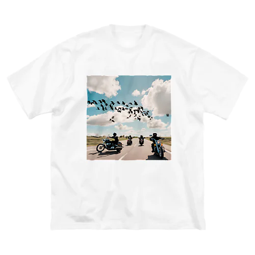 風を切って、空と地を繋ぐ Big T-Shirt