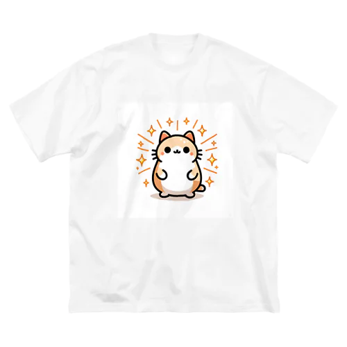 後光にゃんこ ビッグシルエットTシャツ