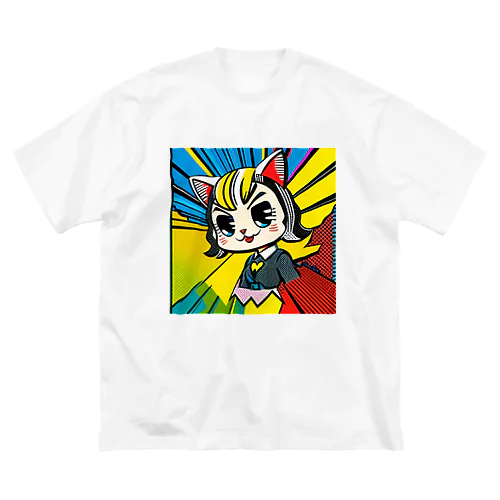 Rainbow Cat ビッグシルエットTシャツ