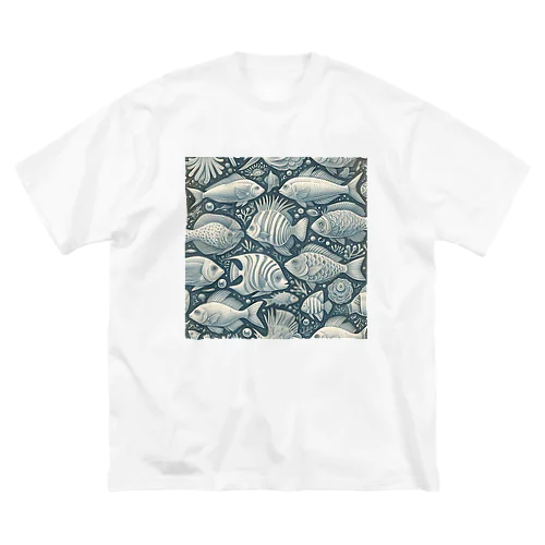 魚の世界 ビッグシルエットTシャツ