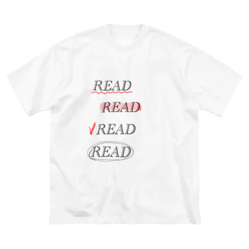 READ READ READ READ ビッグシルエットTシャツ