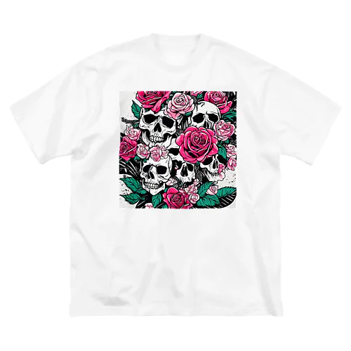 薔薇髑髏01 Big T-Shirt