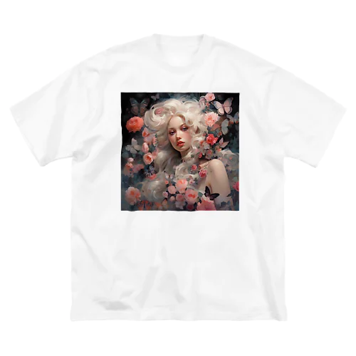 花と美女　なでしこ1478 ビッグシルエットTシャツ