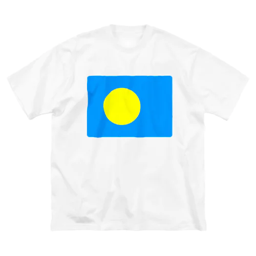 パラオの国旗 ビッグシルエットTシャツ