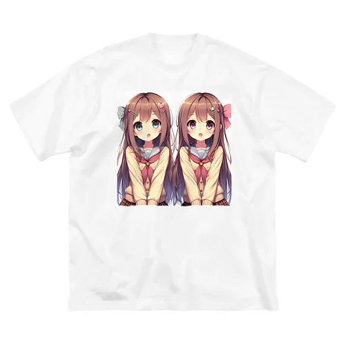 愛らしい可愛い双子の姉妹 Big T-Shirt