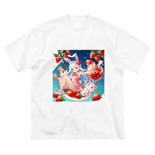 いちごうさぎ02 ビッグシルエットTシャツ