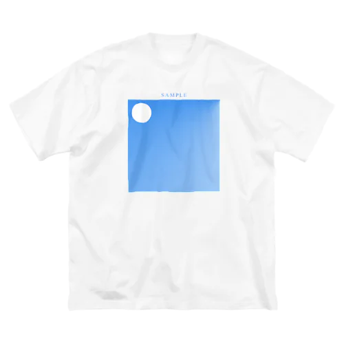 SAMPLE（BLUE) ビッグシルエットTシャツ