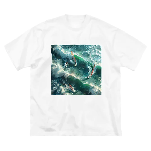 supとwindsurfingrレース　エンジェル717 2065 ビッグシルエットTシャツ