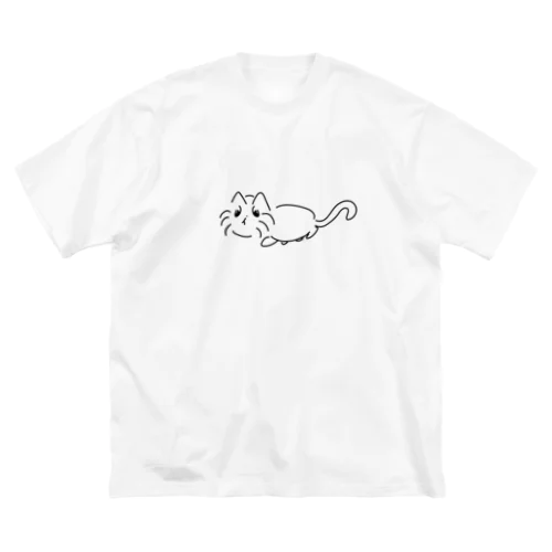 ねこ ビッグシルエットTシャツ