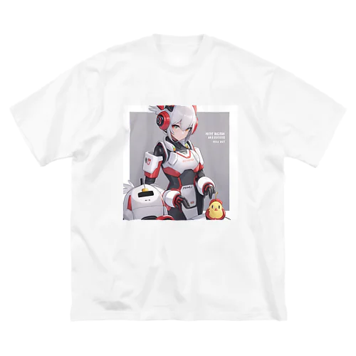 朝用ロボット ビッグシルエットTシャツ