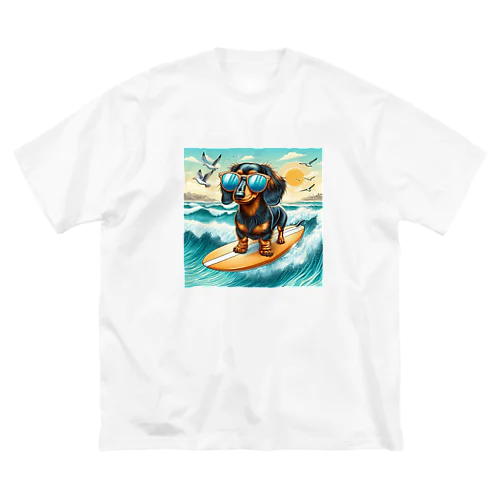 サーファーダックスフンド Big T-Shirt