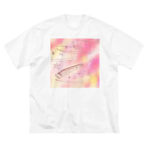 箏譜「春が来た」イメージ画像（正方形） Big T-Shirt