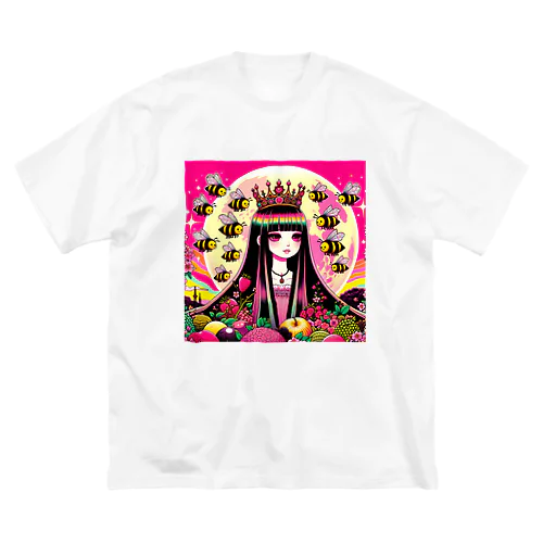 🐝ピンクムーンとミツバチと〈III女帝〉👸🏻 Big T-Shirt