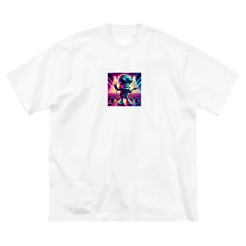 スカルくん 루즈핏 티셔츠