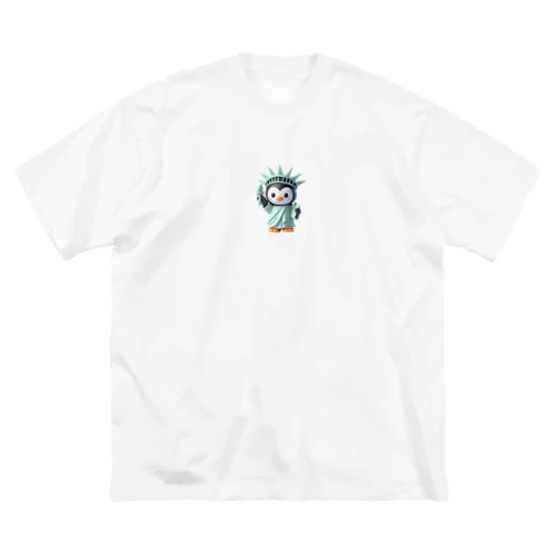 自由のペンギン像 ビッグシルエットTシャツ