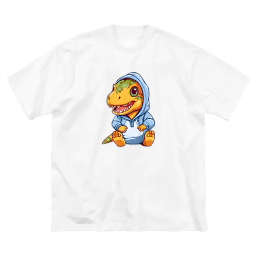 青パーカーを着たティラノサウルス Big T-Shirt