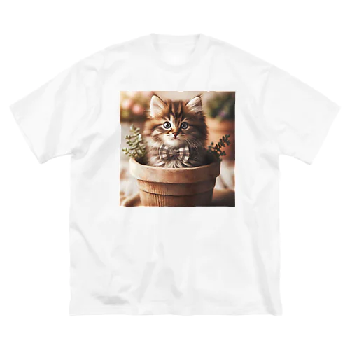 初めて作りました 猫さん Big T-Shirt