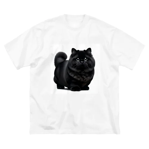 黒猫 ビッグシルエットTシャツ
