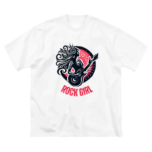 ROCK GIRL ビッグシルエットTシャツ