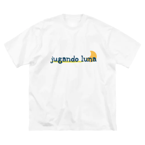 jugando_luna ロゴ ビッグシルエットTシャツ