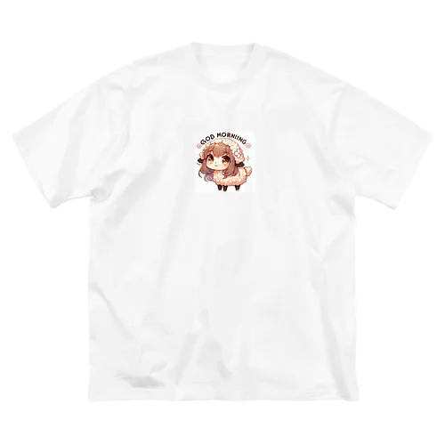 羊さん。かわいい動物が「おはよう」の挨拶 Big T-Shirt