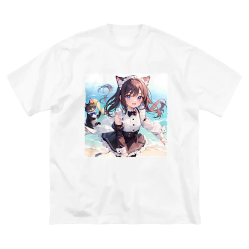 ねこニコばん ビッグシルエットTシャツ