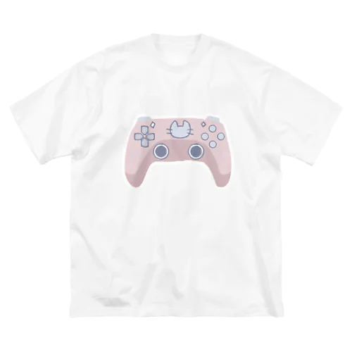 にゃんにゃん猫ゲームコントローラー ビッグシルエットTシャツ