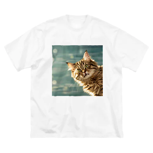 ちらりキャット Big T-Shirt