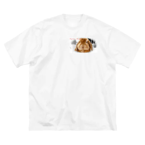 うさぎのハッピーさん ビッグシルエットTシャツ