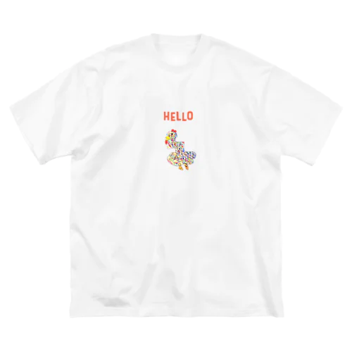 すうじにわとり ビッグシルエットTシャツ