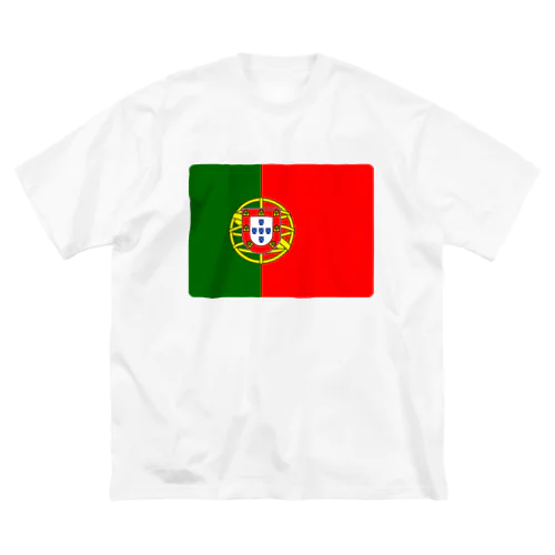 ポルトガルの国旗 ビッグシルエットTシャツ