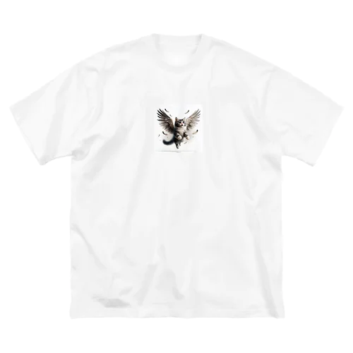 空飛ぶ猫リアル風3 Big T-Shirt