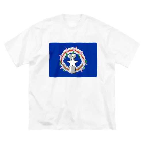 北マリアナ諸島の旗 ビッグシルエットTシャツ