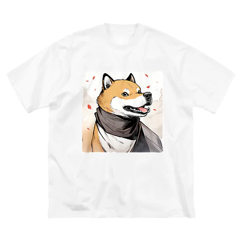 イケメン？風柴犬さん ビッグシルエットTシャツ