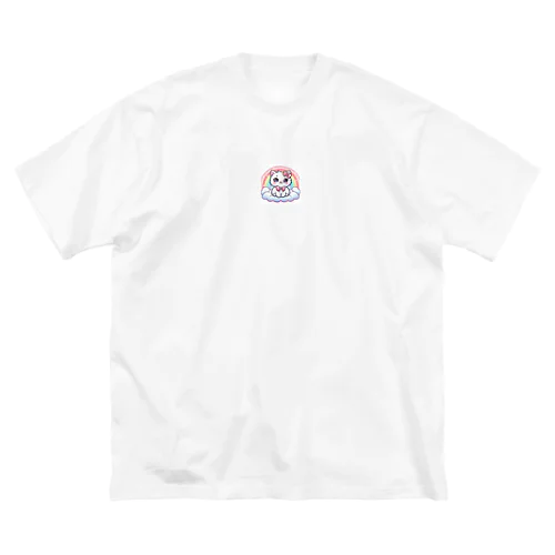 白猫のイラストグッズ Big T-Shirt