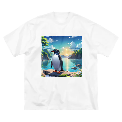 海辺のペンギン画像！ Big T-Shirt