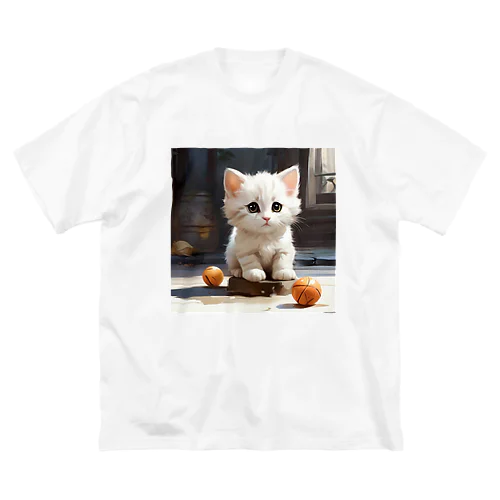 ボールであそぼうとしているねこ Big T-Shirt