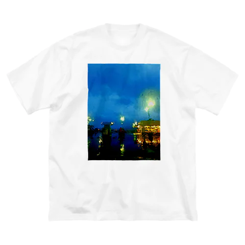 夜景(青) Big T-Shirt