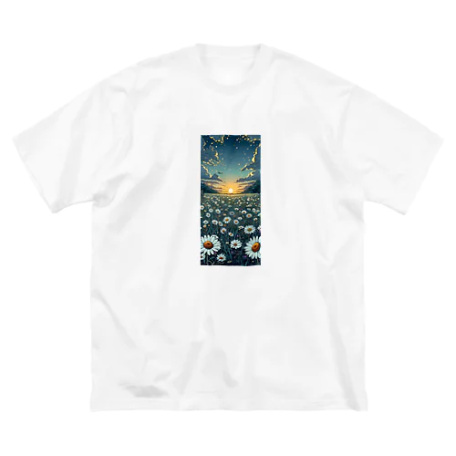 お花畑 ビッグシルエットTシャツ