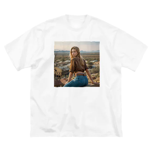 Western Girl 01 ビッグシルエットTシャツ
