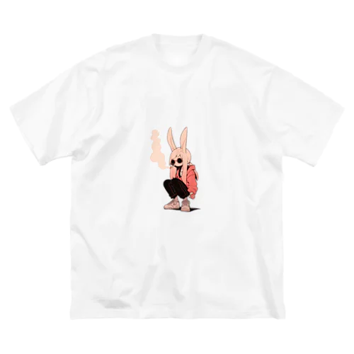 Smoking 兎ガール ビッグシルエットTシャツ