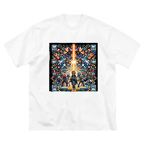 ドット絵 ダークファンタジー ビッグシルエットTシャツ