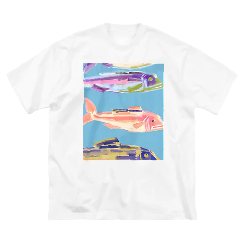 古代魚と目が合う ビッグシルエットTシャツ