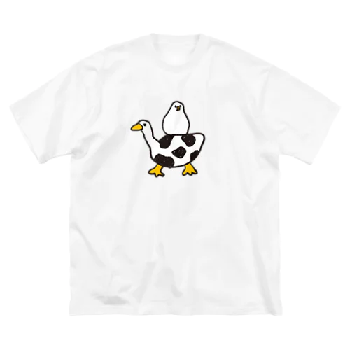 MOO MOO DUCK RIDE ビッグシルエットTシャツ