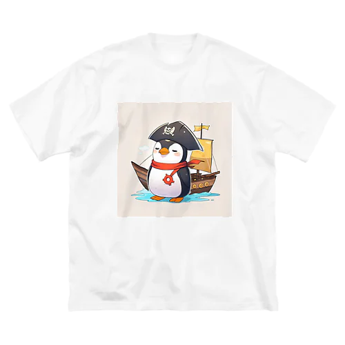 おもちゃの海賊船に乗ったかわいいペンギン Big T-Shirt